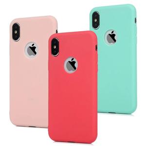 iPhone X Xr Xs Max 12 미니 11 Pro Max 6 6S 7 8 Plus SE 2020 유연한 젤 전화 보호 케이스 용 무광택 실리콘 캔디 커버