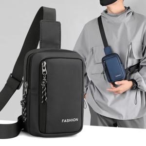 캐주얼 솔리드 남자 Crossbody 가방 남성 옥스포드 핸드백 어깨 가방 소년 메신저 가방 2023 남자 핸드백 여행 Satchel 블랙