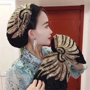 헤어밴드 포함 터번 캡, 이슬람 머리 스카프 보넷, 여성 머리 랩, 패션 모자 액세서리