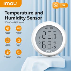 IMOU WiFi Smart Zigebee 3.0 온도 및 습도 센서 LCD 화면 기록 기록 스마트 홈 보안 원격 제어