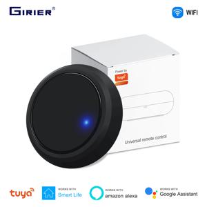 GIRIER Tuya WiFi 스마트 IR 원격 제어 허브, TV AC용 범용 적외선 원격 컨트롤러 블래스터는 Alexa Hey Google과 함께 작동합니다.