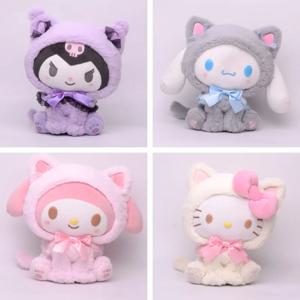 20CM Kuromi 헬로 키티 멜로디 Cinnamorol Pochacco 플러시 장난감 부드러운 퍼프 동물 크리스마스 생일 크리스마스 졸업 선물