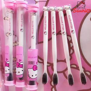 애니메이션 산리오 칫솔 헬로 키티 멜로디 쿠로미 Cinnamoroll 만화 학생 성인 가정용 칫솔 청소 생일 선물