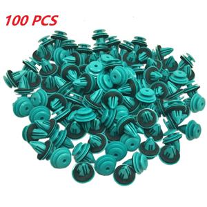 SEAMETAL 100Pcs 자동차 패스너 클립 범용 도어 트림 패널 클립 패스너 자동 범퍼 리벳 클램프 푸시 엔진 클립 Accessori