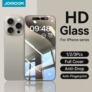 Joyroom 1/2/3pcs iPhone 16 용 강화 유리 15 14 13 12 11 Pro Max 화면 보호기 iPhone 16 전체 화면 보호 유리