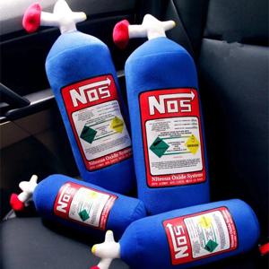 크리 에이 티브 NOS 아산화 질소 병 새로운 플러시 장난감 베개 부드러운 터보 JDM 쿠션 소년 선물 자동차 장식 등받이 장식