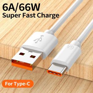 6A USB to Type C iPhone 15 16에 적합한 초고속 충전 데이터 케이블 Huawei Xiaomi Android 휴대 전화 고속 충전 코드