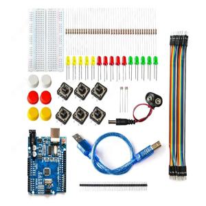 UNO R3 미니 브레드보드용 스타터 키트, LED 점퍼 와이어 단추, 아두이노 DIY 키트, 학교 교육 연구실용, 신제품 및 오리지널