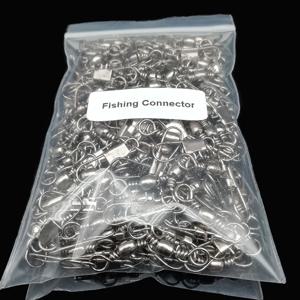 50Pcs 낚시 커넥터 회전 인터록 핀 베어링 롤링 회전 스냅 회전 Fishhook 잉어 FishingLure 액세서리 Pesca