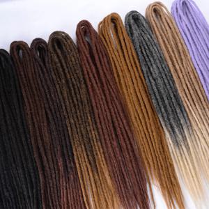 Dreadlock Extensions 수제 크로 셰 뜨개질 머리 합성 24 36 인치 Dread Extension 여성용 크로 셰 뜨개질 머리띠 Dreadlocks Hair