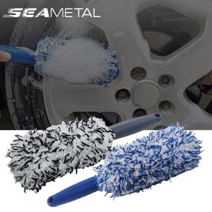 SEAMETAL 자동차 청소 브러시 ​​세차 휴대용 플러시 휠 타이어 림 브러시 세척 도구 자동차 오토바이 휠 타이어 액세서리