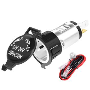 DaierTek 범용 12V 자동차 시가 라이터 전원 소켓 어댑터 플러그 콘센트 오토바이 보트 트랙터 트럭 브랜드 뉴