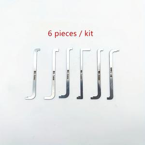 고품질 실용적인 자물쇠 도구 6개/키트 교체 터닝 도구/더블 헤드 텐션 렌치 도구