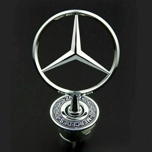 스타 보닛-자동차 후드 용 배지 벤츠 C E S 클래스 W204 W205 W212 W213 W211 W220 W222 W223 용 전면 크롬 로고 후드 마킹
