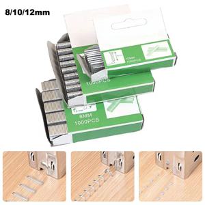 1000Pcs 나무 가구에 대 한 손톱 모양의 스테이플러 가정용 인테리어 장식 나무 가공 U/문/T 모양