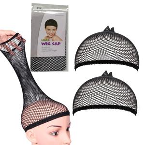 2 조각 탑 헤어 그물 열기/닫기 끝 가발 모자 메쉬 스타킹 모자 여성용 가발 Hairnet 제직