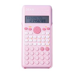 공학용 계산기 핑크 수학 계산기(240개 다기능 계산기 포함) 교사에게 이상적인 2라인 LCD 디스플레이