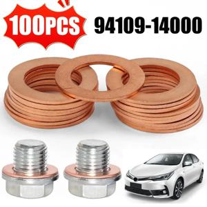 엔진 오일 배수 플러그 씰링 개스킷 OE #   94109-14000 Honda 용 자동차 오일 팬 나사 알루미늄/구리 와셔 교체 가능 액세서리