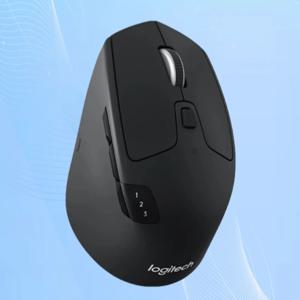 로지텍 철인 3 종 경기 멀티 디바이스 무선 마우스, 블루투스 USB 통합 리시버, 노트북 PC 맥 아이패드OS용, M720, 1000 DPI, 8 버튼