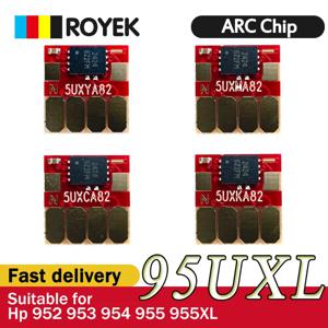 ARC 칩 HP OfficeJet Pro 7740 8710 8715 8720 8730 8210 호환 프린터 리필 CISS 용 새 95U 952 953 954 955XL 카트리지