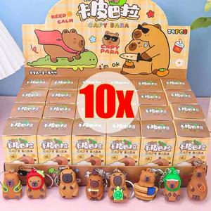 놀란 블라인드 박스 Capybara 인형 장난감 열쇠 고리 어린이 구멍 음악 복권 감압 장난감 만화 Capybara 배낭 장식