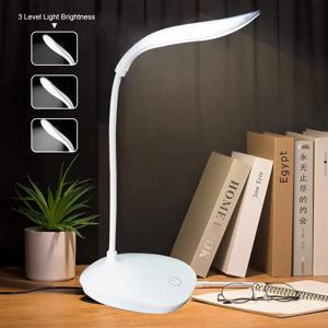 LED 접이식 책상 램프, USB 충전식 조명, 조도 조절 터치 센서, 눈 보호, 학생 독서 램프, 야간 조명, 3 가지 모드