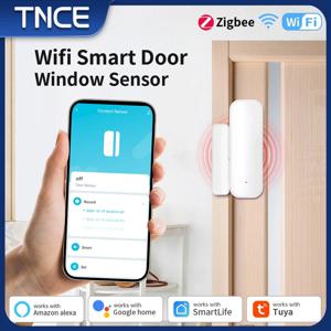TNCE 투야 문짝 창문 센서, 와이파이 지그비, 열림 감지기, 홈 보안 경보 시스템, 스마트 라이프 리모컨, 알렉사 구글