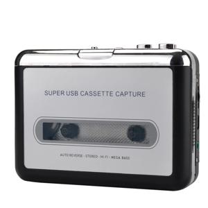 USB 카세트 플레이어 오래된 카세트 테이프 오디오 레코더 캡처 자동 역방향 워크맨 테이프-이어폰이있는 MP3 형식 변환기
