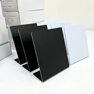 NFC 스탠드 흰색 검정색 공백 패턴 13.56MHz NFC215 칩 504바이트 패턴 없는 소셜 미디어 RFID NFC Google 리뷰 스탠드 디스플레이