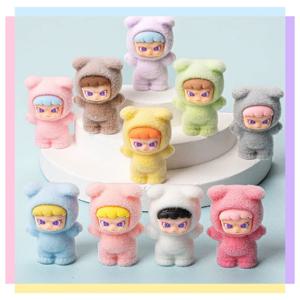애니메이션 봉제 도라 DIY 장식 액세서리 블라인드 박스, 귀여운 미니 송진 데스크탑 장식 인형 키체인 펜던트, 생일 선물, 10 개