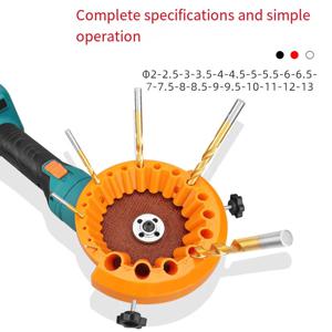 업그레이드 드릴 비트 연삭 도구 다목적 드릴 비트 연삭 숫돌 앵글 그라인더 드릴 비트 숫돌 연마 전력