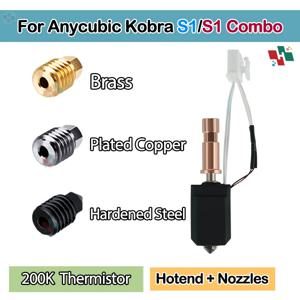 Anycubic Kobra S1 Hotend 세라믹 Kobra S1 콤보 헤드 S1C 3d 프린터 24V 48W 200K 급속 가열 300 용 새 업그레이드 핫 엔드 ℃