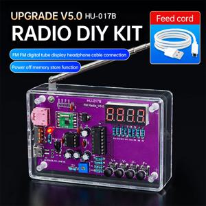 HU-017B RDA5807S 라디오 키트 FM FM 전자 DIY 연습 전자 부품 학습 키트 느슨한 부품