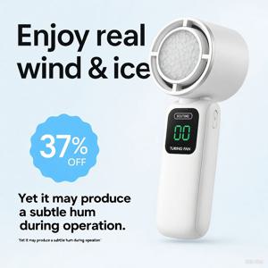 휴대용 냉각 휴대용 팬 100 속도 터보 바람 반도체 쿨러 4000mAh LED 디스플레이 USB 충전식