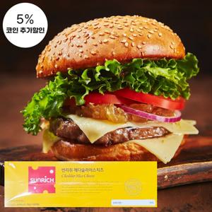 (식판사) 썬리취 체다 슬라이스치즈 100매  x 1개 햄버거, 샌드위치 고소하고 담백한 맛이 좋은 체다 치즈입니다.