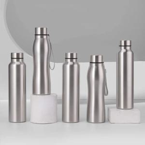 스테인레스 스틸 스포츠 물병 1000ml 단일 레이어 견고한 물 컵 금속 플라스크 Drinkware 캠핑 스포츠 체육관