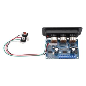 Y45A-2.1 채널 디지털 전력 증폭기 보드 + AUX 오디오 케이블 2X25w + 50W BT5.0 서브우퍼 클래스 D 증폭기 보드 DC12-20V