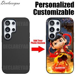 DIY 이름 사진 맞춤형 무광 TPU 케이스 삼성 갤럭시 S25 엣지 S24 울트라 S23 FE S22 S20 플러스 A16 A06 A36 A56 A55 A15 커버