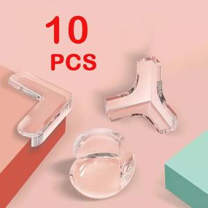 10PCS 투명 충돌 방지 각도 PVC 패드 어린이 안전 코너 가드 아기 충돌 방지 보호대 테이블 코너