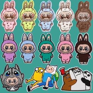 사랑스러운 괴물 재미 있은 만화 접착 패치 의류에 대한 수 놓은 패치 DIY 배지 귀여운 곰 옷 스티커 Appliques