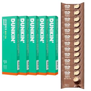 배스킨라빈스 엄마는 외계인 초코볼, 32g, 12개 + 던킨 센트럴파크 100캡슐(네스프레소 호환)