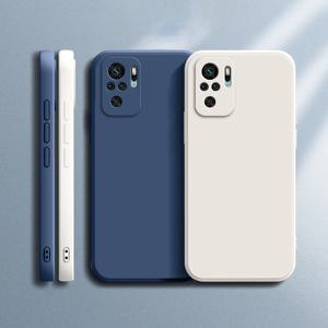 Xiaomi Redmi Note 10 Pro Max 10S 1Original Funda Note10 S 4G 무광택 실리콘 소프트 케이스 케이스 용 Coque Square 전화 케이스