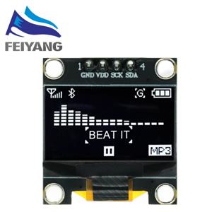 0.96 인치 oled IIC 직렬 백색 OLED 디스플레이 모듈 Arduino 용 128X64 I2C SSD1306 12864 LCD 스크린 보드