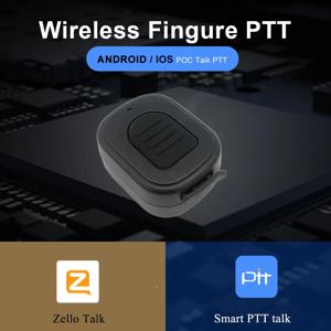 무선 PTT 컨트롤러 Z04 Android 용 핸즈프리 워키 토키 버튼 iOS 휴대 전화 Zello Real-PTT 용 푸시 투 토크 버튼