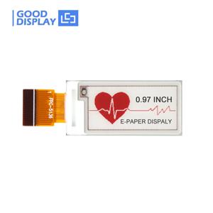 미니 전자 종이 디스플레이, 0.97 인치 부분 업데이트, 레드 전자 종이 화면, GDEM0097Z61, 18 핀 전자 잉크 디스플레이