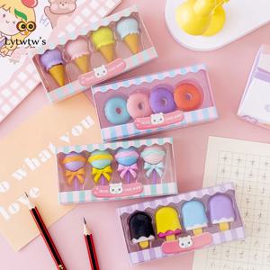Kawaii Lollipop Sweety 아이스크림 학생 문구 학교 사무용품 어린이를위한 어린이 지우개 연필 지우개