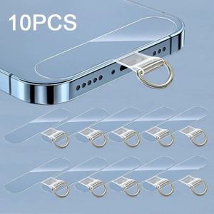 10Pcs 유니버설 Tpu 휴대 전화 안티-분실 매는 밧줄 카드 가스 켓 나일론 분리형 전화 교수형 코드 스트랩 패치 테더 패드