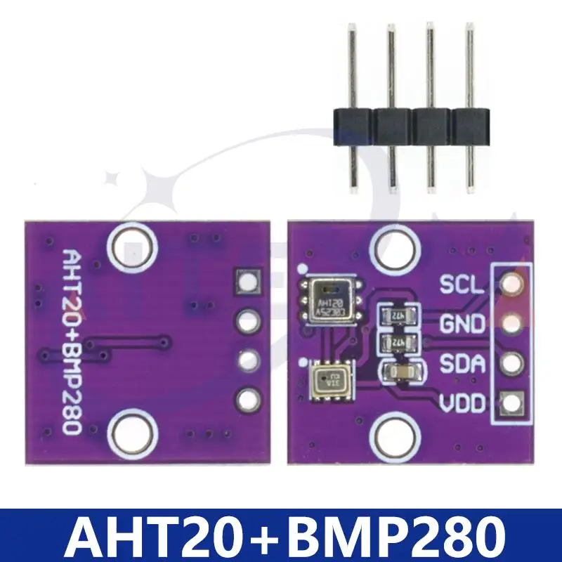 온도 습도 AHT20+BMP280 공기압 모듈 고정밀 디지털 온도 습도 및 공기압 센서 2 in 1