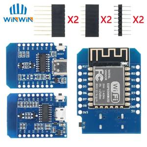D1 미니 TYPE-C/MICRO ESP8266 ESP-12F CH340G V2 USB D1 미니 WIFI 개발 보드 D1 미니 NodeMCU Lua IOT 보드 3.3V 핀 포함