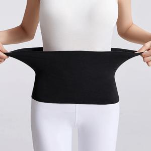 두꺼운 열 양털 허리 보호대 Cummerbund 요추 지원 벨트 복부 위 보호대 랩 밴드 배꼽 보호대